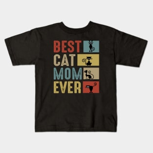 Best Cat Mom Ever Kids T-Shirt